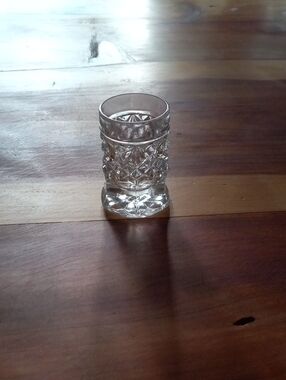 Clear Cut-Glass Toothpick Holder - Elegant Crystal-Style Glass